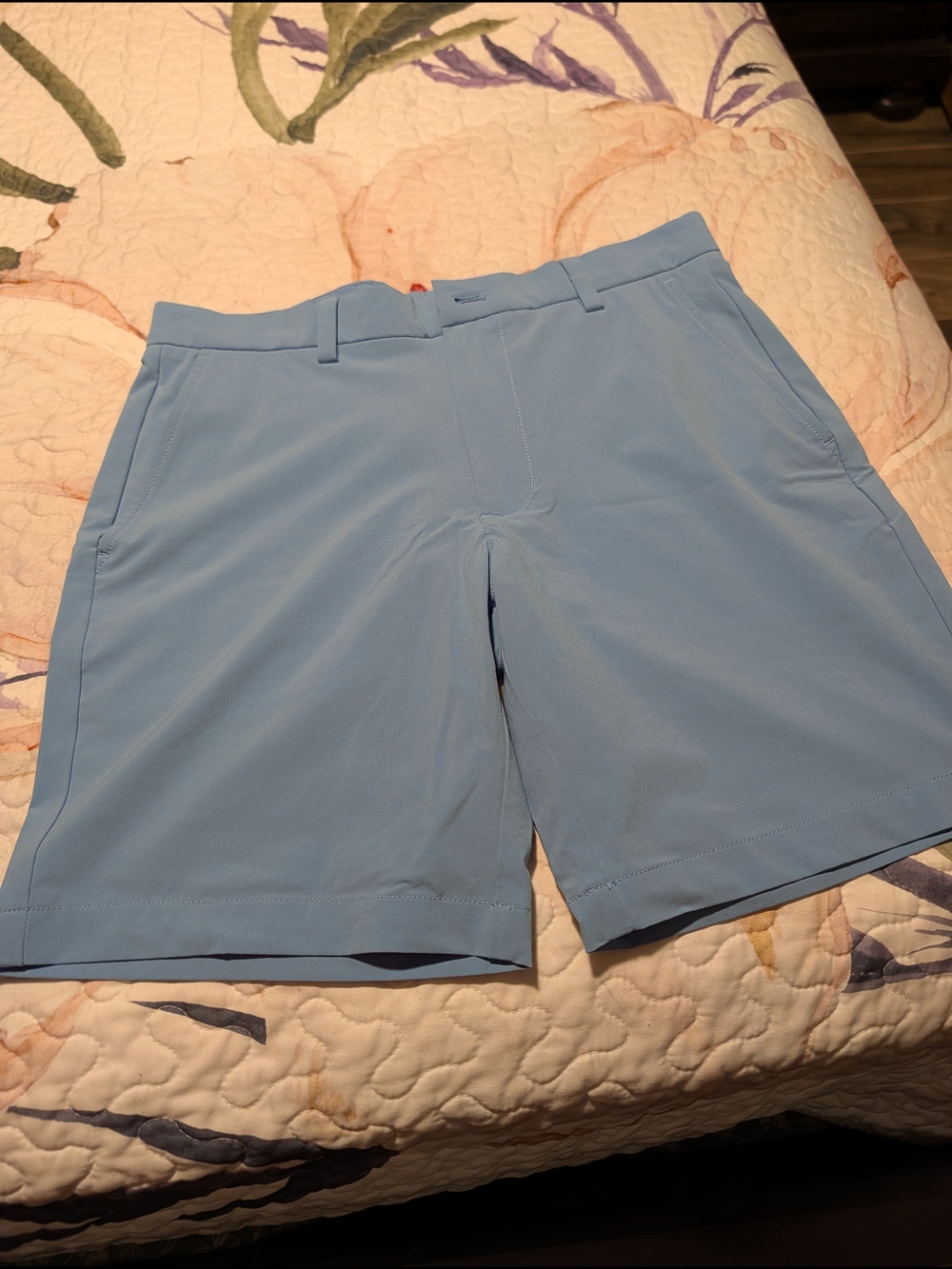 Vineyard Vines Light Blue Flat-Front Men's Shorts